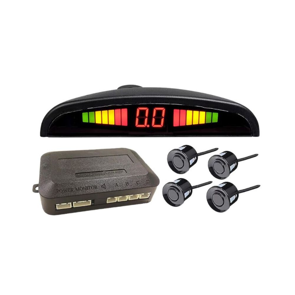 Kit Sensor Retroceso Para Automóviles Set 4 Sensores Negro image number 0.0