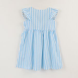 Vestido Sin Manga Ni&ntilde;a Blanco Rayas Bluey Jump Bluey