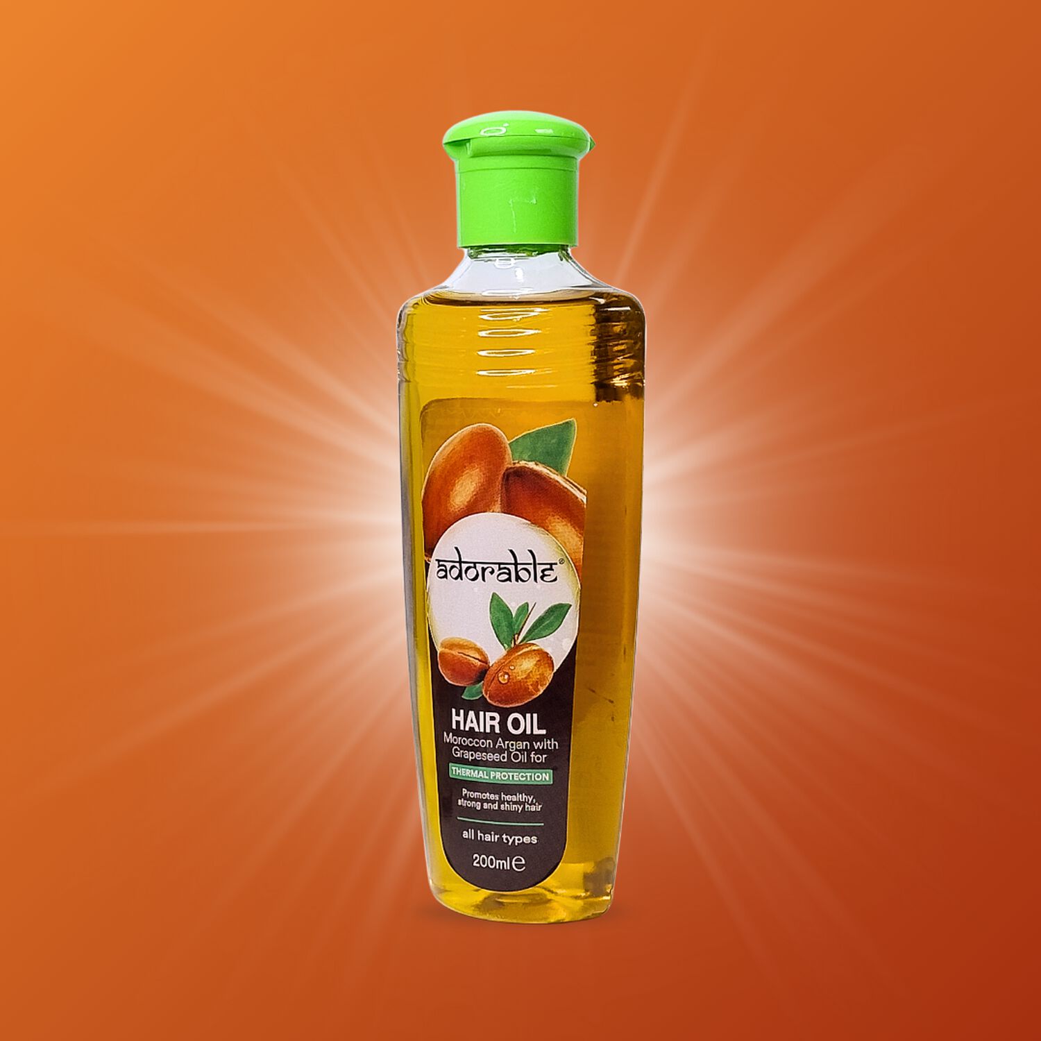 Adorable Aceite Capilar Argan & Prot. T&eacute;rmica 200 Ml image number 2.0