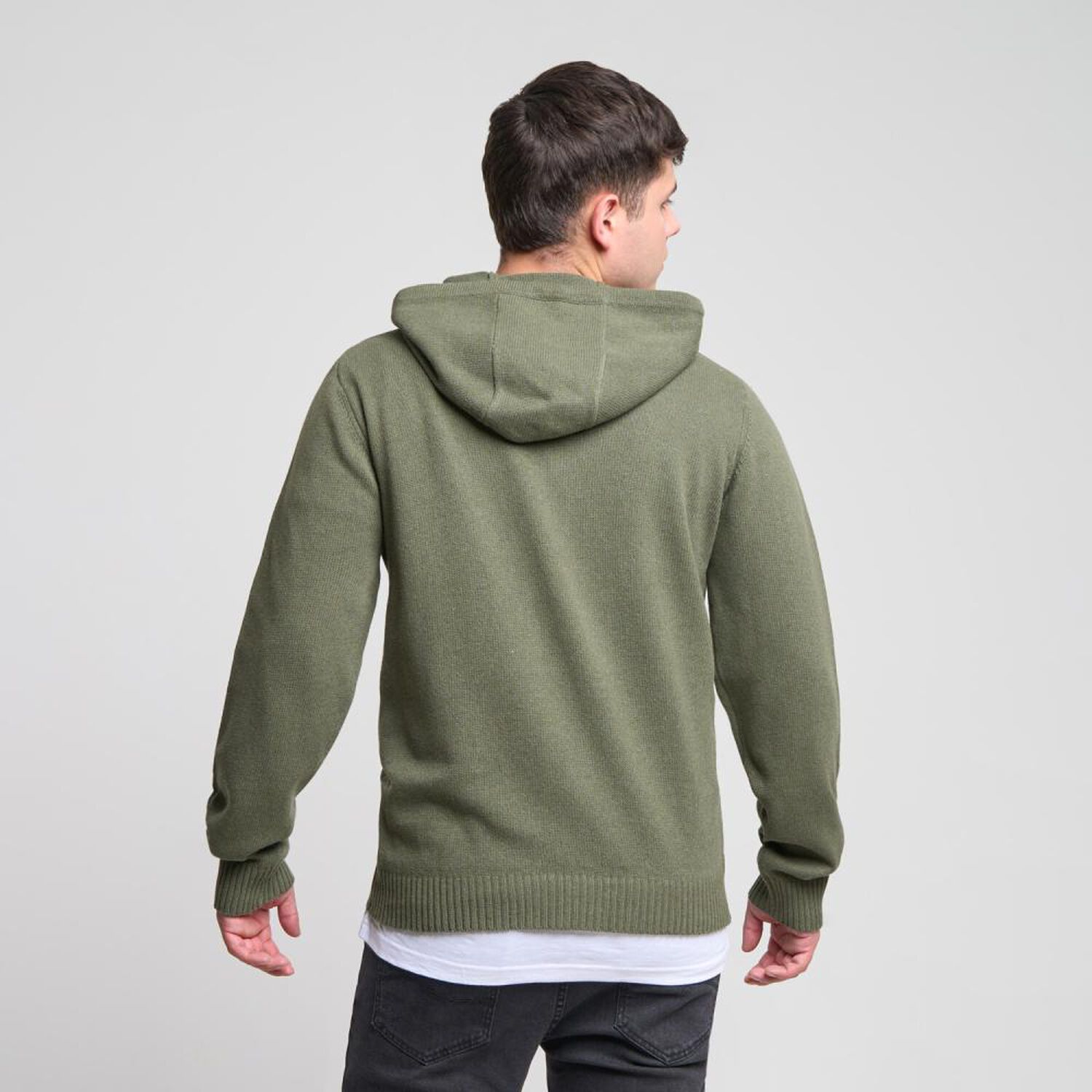 Sweater Con Dise&ntilde;o Manga Larga Cuello Alto Con Capucha Hombre Skuad image number 3.0