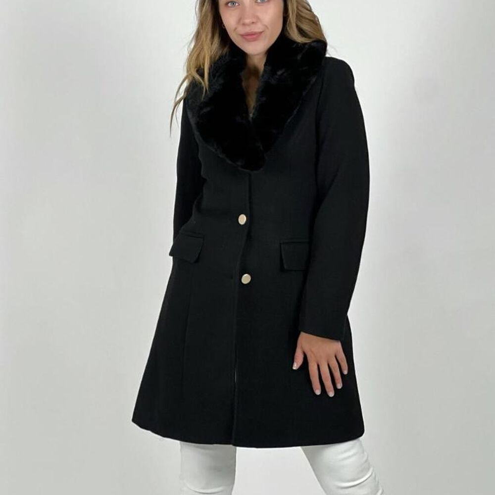 Abrigo De Pa&ntilde;o Con Cuello Desmontable image number 16.0