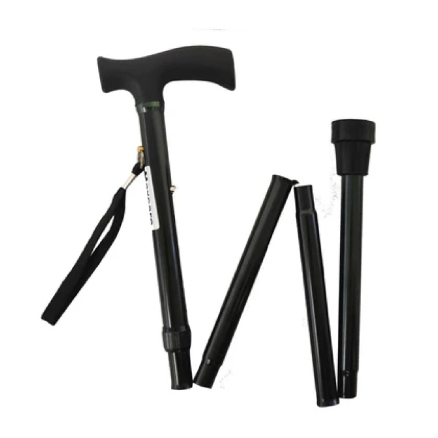 Baston Plegable Negro Nuevo Mango image number 1.0