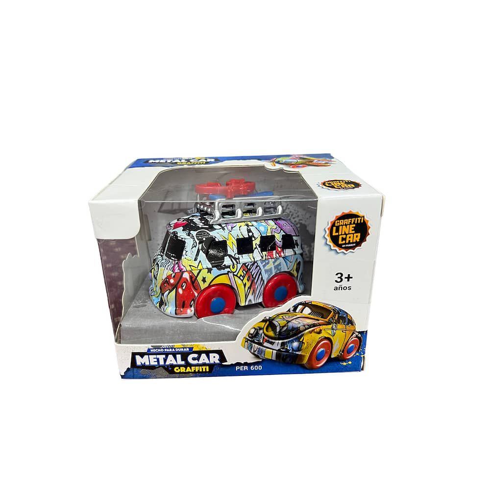 Auto | Camioneta | Moto Metalico Graffiti Juguete Fricci&oacute;n image number 3.0