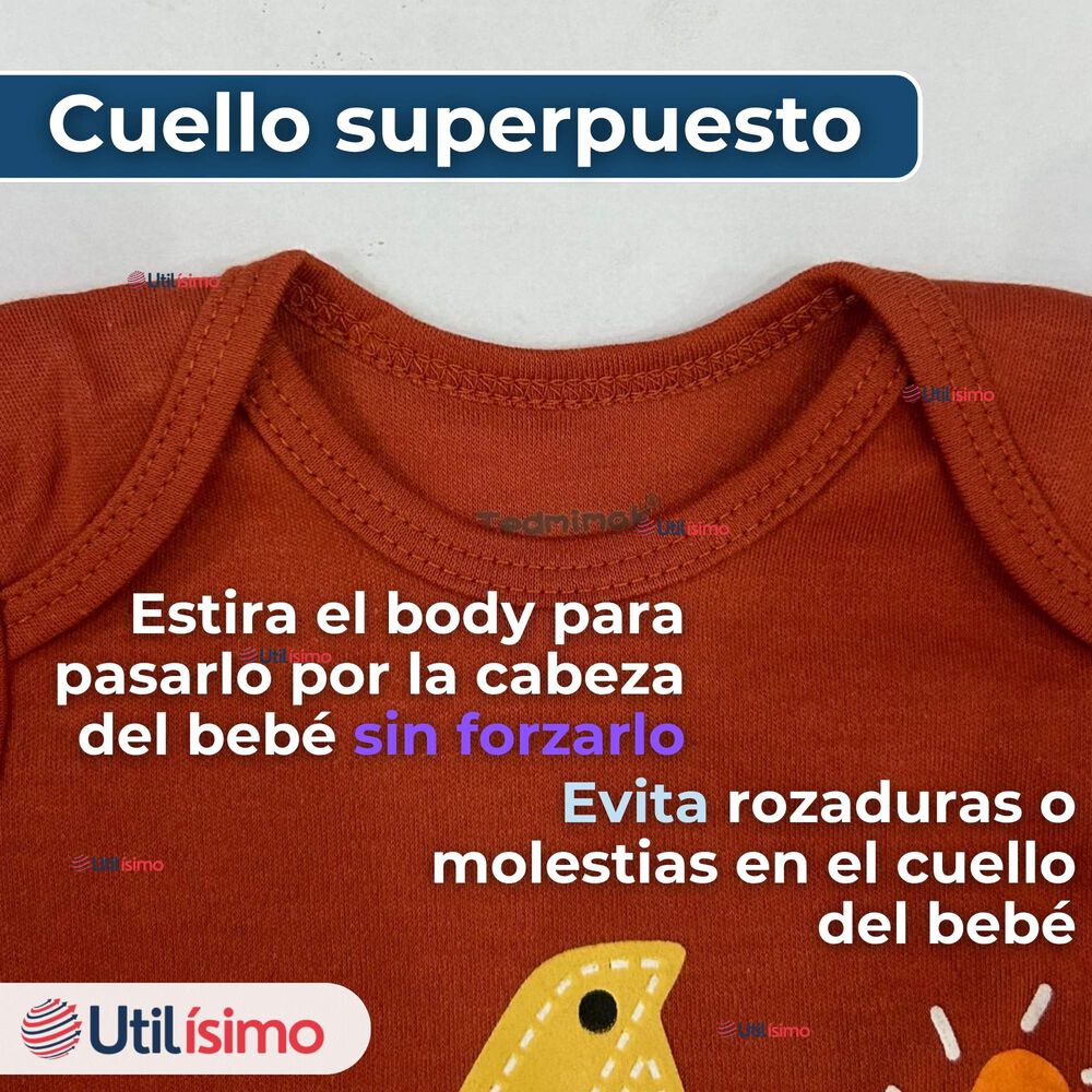 Pack 5 Bodys Ni&ntilde;o Manga Corta Tedmimak 100% Algod&oacute;n Building Adventures image number 4.0