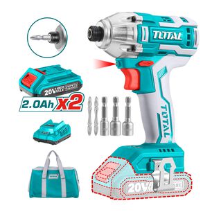 Atornillador De Impacto 20v Sin Carbones Litio Ion Total