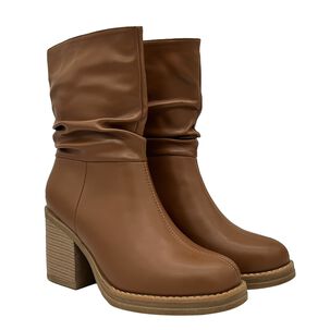 Bota Para Mujer, Caf&eacute;, Media Pantorrilla Danicolle