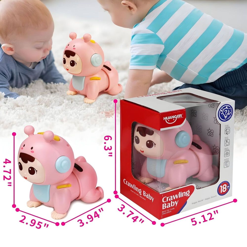 Juguete Did&aacute;ctico Beb&eacute; Gateador Rosa Huanger 28n6 image number 4.0