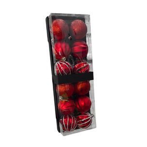 12 Bambalinas Esferas Navideñas Rojo 6cm Decoracion Navidad 12 Bambalinas Esferas Navideñas Rojo 6cm Decoracion Navidad