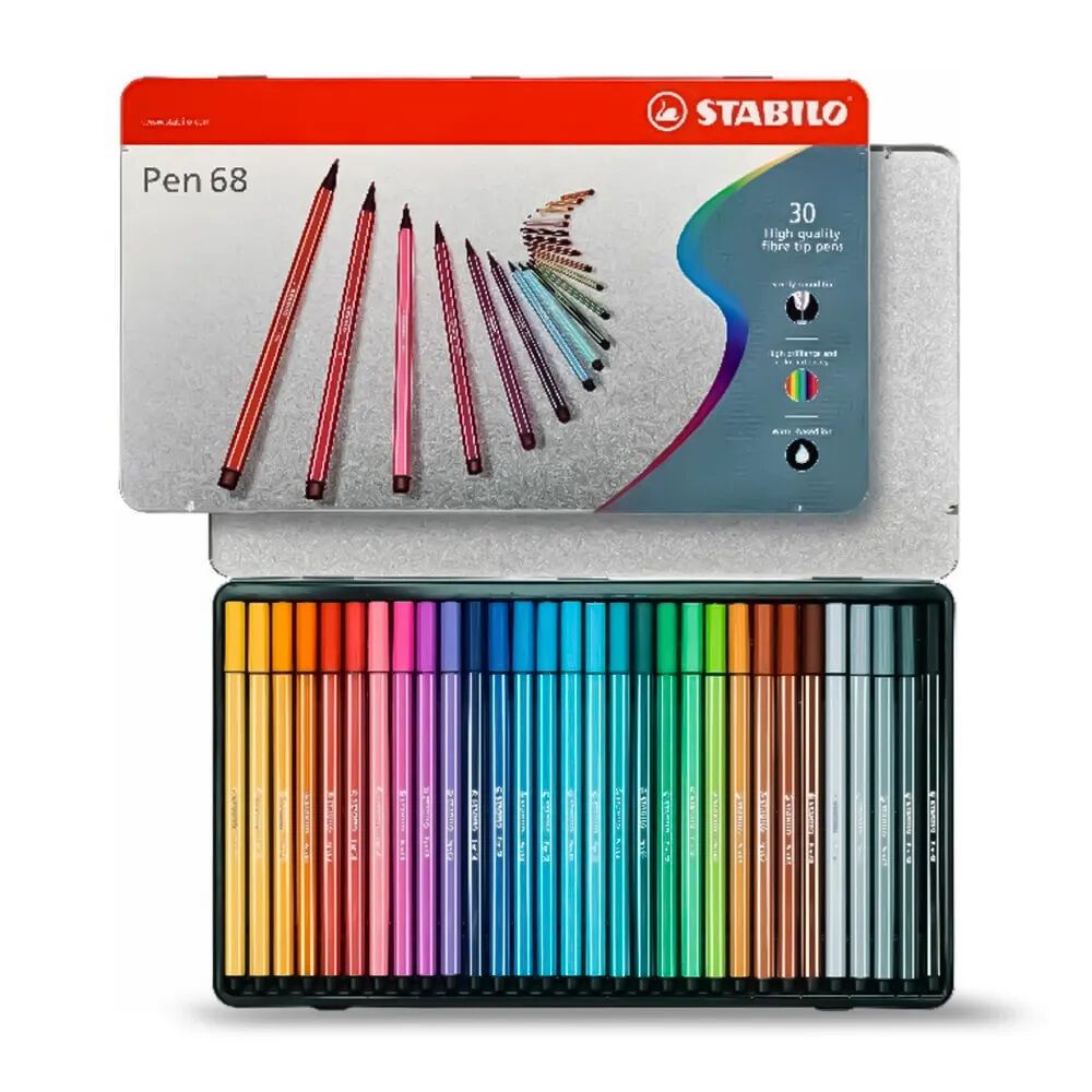 Set Stabilo Pen Point 68 Punta Fina 30 Colores image number 0.0