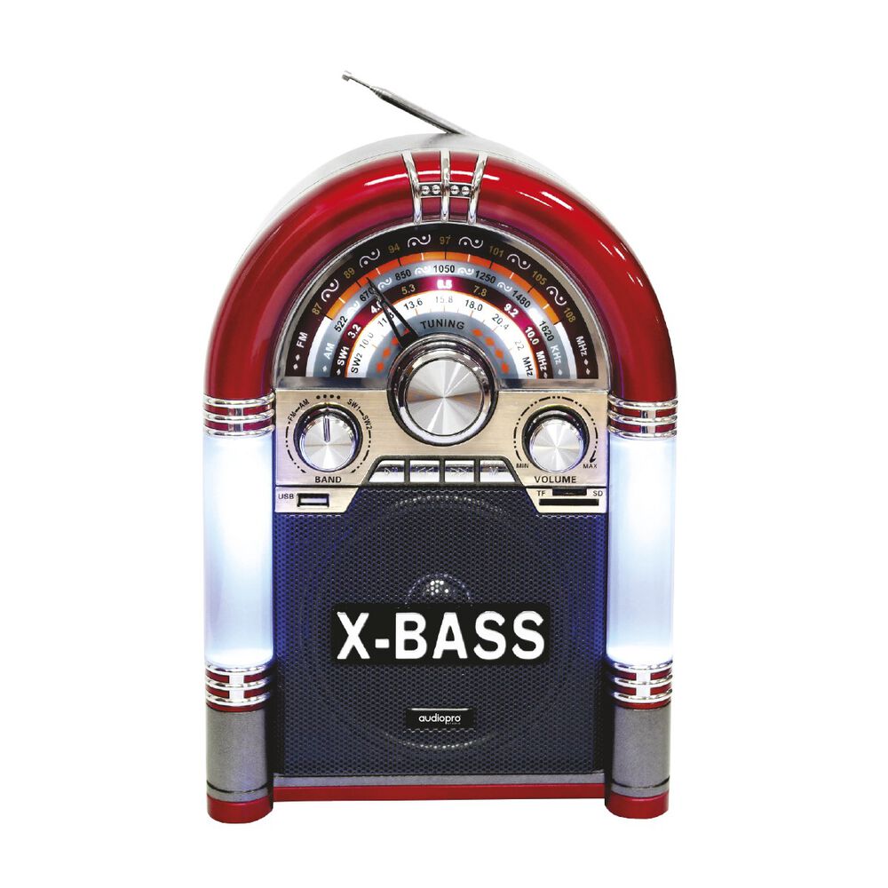 Radio Rockola Audiopro Am/fm Bluetooh / Usb / Sd / Bateria Recargable Ap02053 image number 0.0