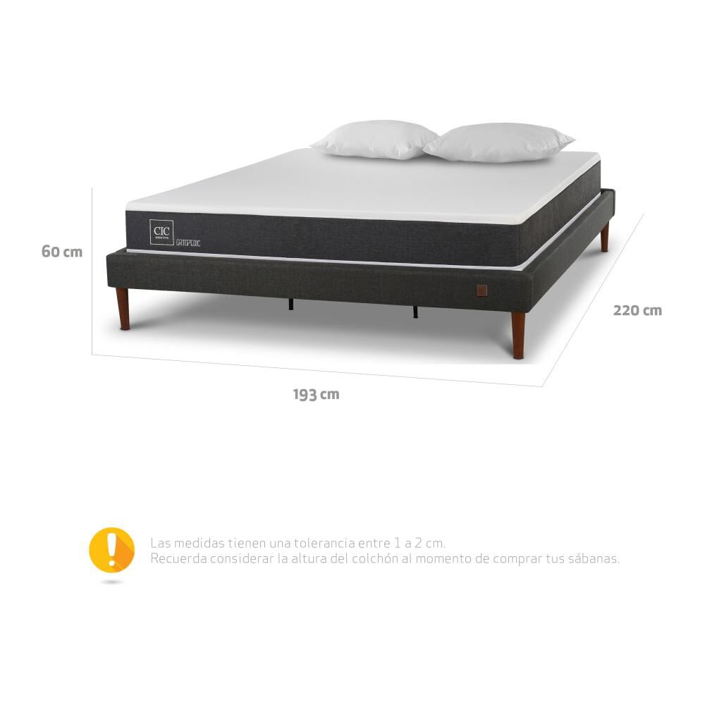 Cama Europea Cic New Ortopedic / King / Base Normal + Almohadas image number 11.0