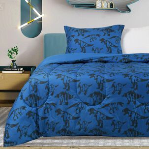 Plumón Casaideal Kids Dino 1.5 P / 1.5 Plazas