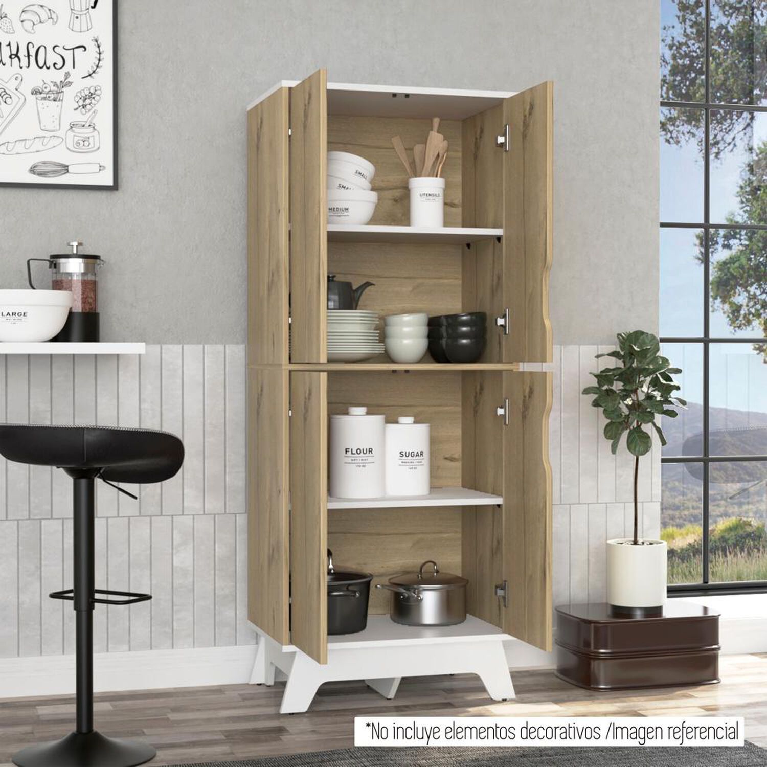 Buffet Tuhome Bi Color / 4 Puertas image number 4.0
