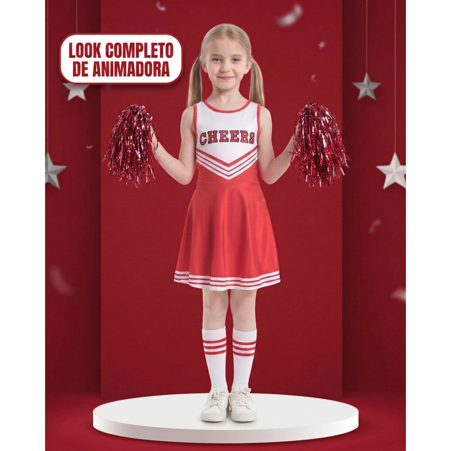 Disfraz Infantil Cheerleader Animadora image number 4.0