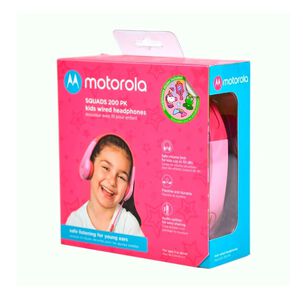 Audífonos Para Niños Rosado Motorola Squads 200