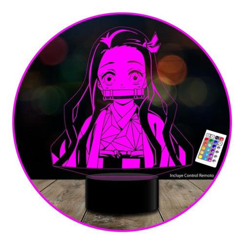 Lampara Ilusión 3d Nezuko Demon Slayer Control Remoto image number 0.0