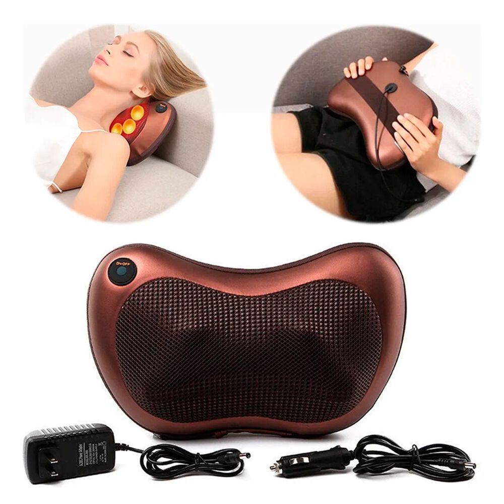Masajeador El&eacute;ctrico Almohada Coj&iacute;n Lumbar Cuello Piernas image number 2.0