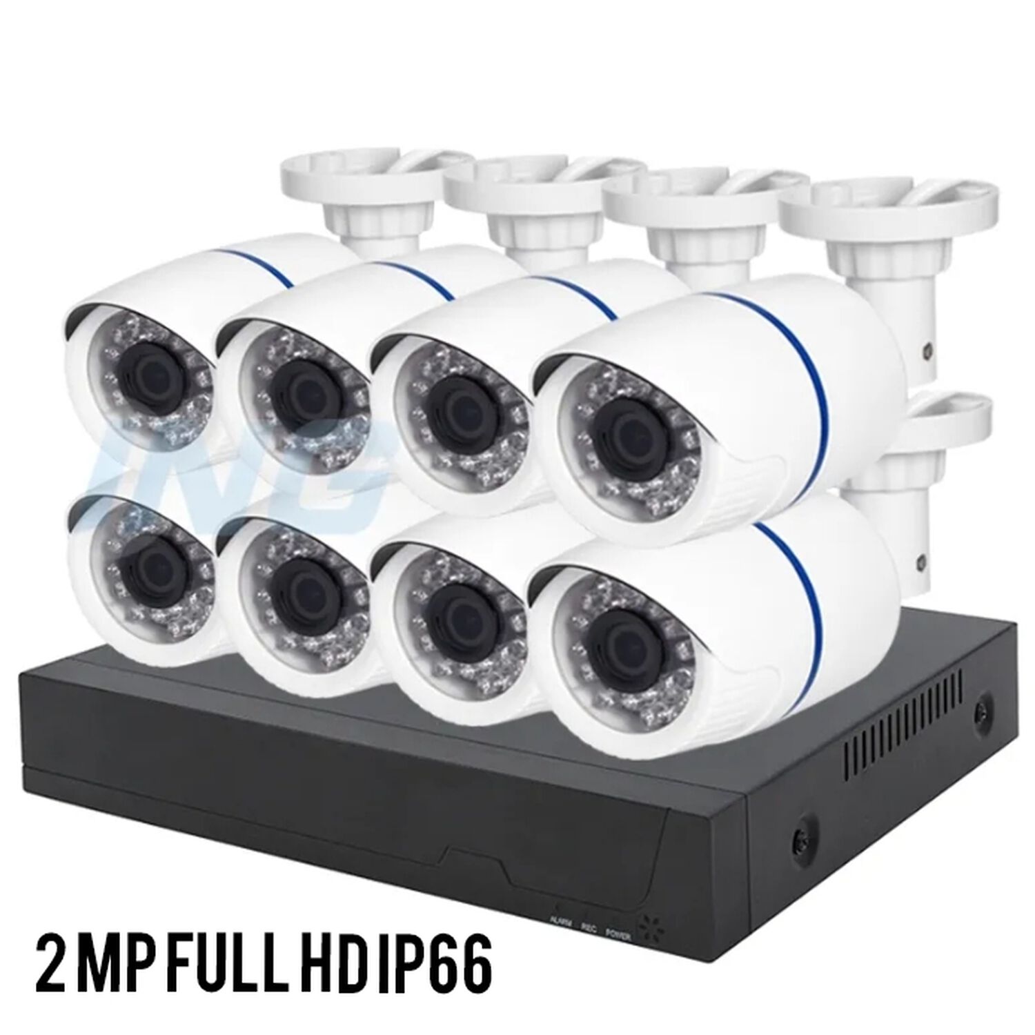 Kit Pro Cctv Pro 8 C&aacute;maras Seguridad 2mp + Disco Duro 1 Terabyte Full Hd image number 1.0