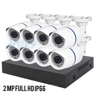 Kit Pro Cctv Pro 8 C&aacute;maras Seguridad 2mp + Disco Duro 1 Terabyte Full Hd