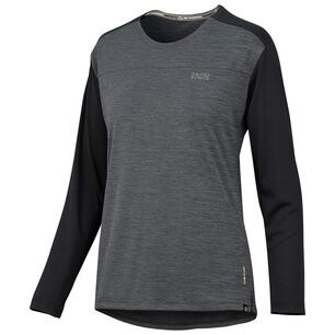 Jersey Ixs Manga Larga Mujer Flow X Grafito Negro S