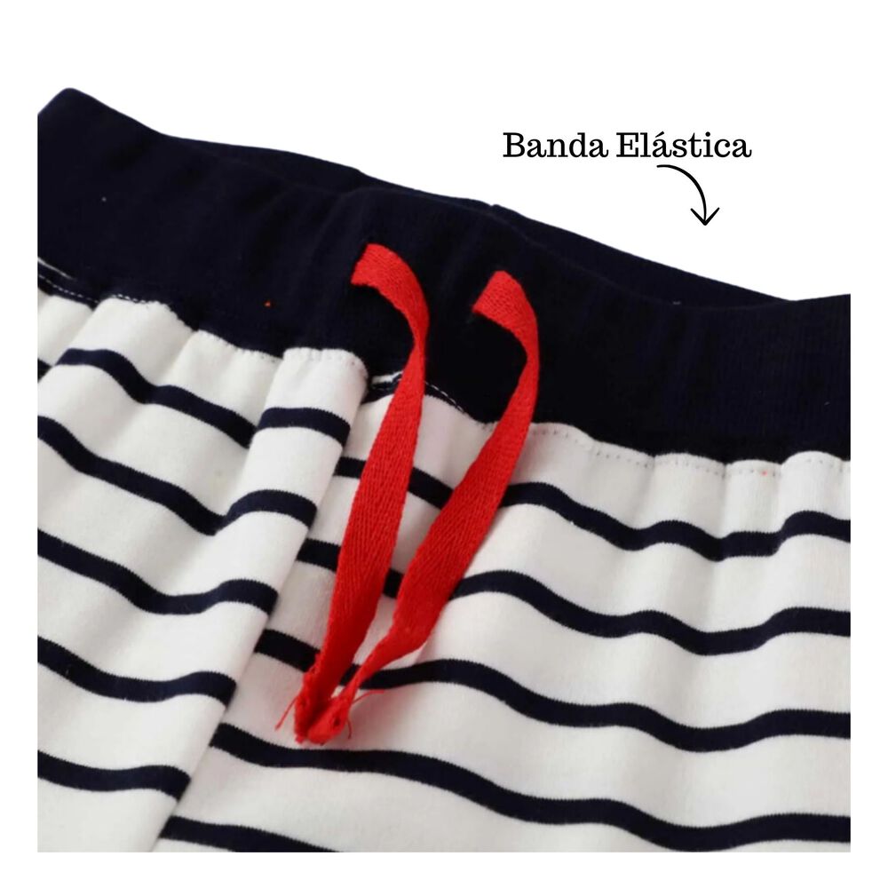 Pantal&oacute;n Buzo Ni&ntilde;o 100% Algod&oacute;n Jump Kids Negro Rayas Leopardo image number 3.0