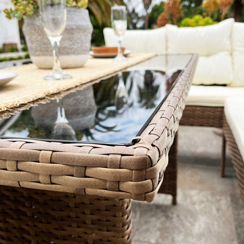Juego Living Comedor Terraza Alma Caramelo 8 Personas image number 2.0