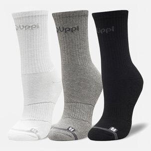 Calcetines Hombre Logo Lippi Pack Mid Blanco S