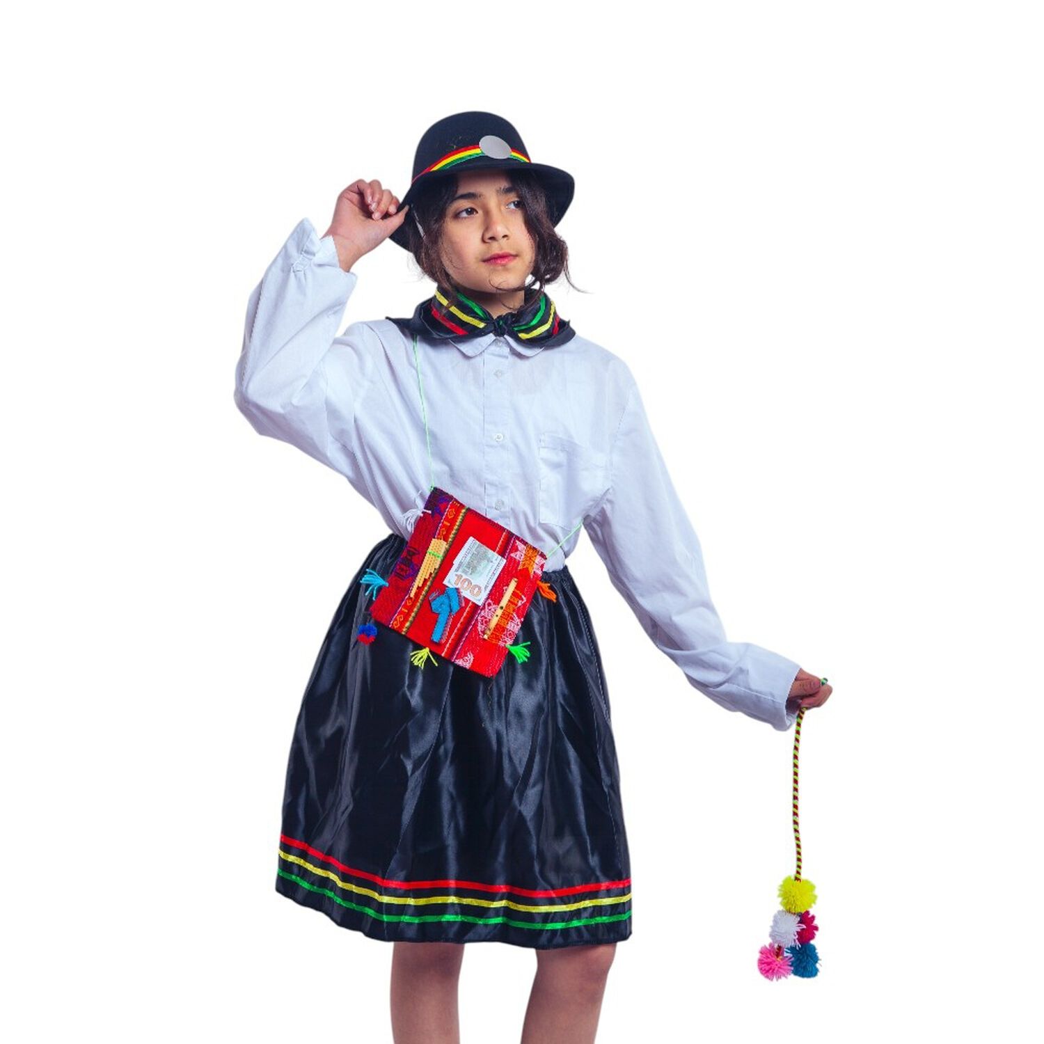 Traje Trote Nortino Completo Para Ni&ntilde;a Y Ni&ntilde;o Carnavalito image number 10.0