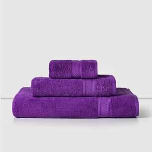 Toalla De Mano 45x90 Centimetros / Morado Lourdes
