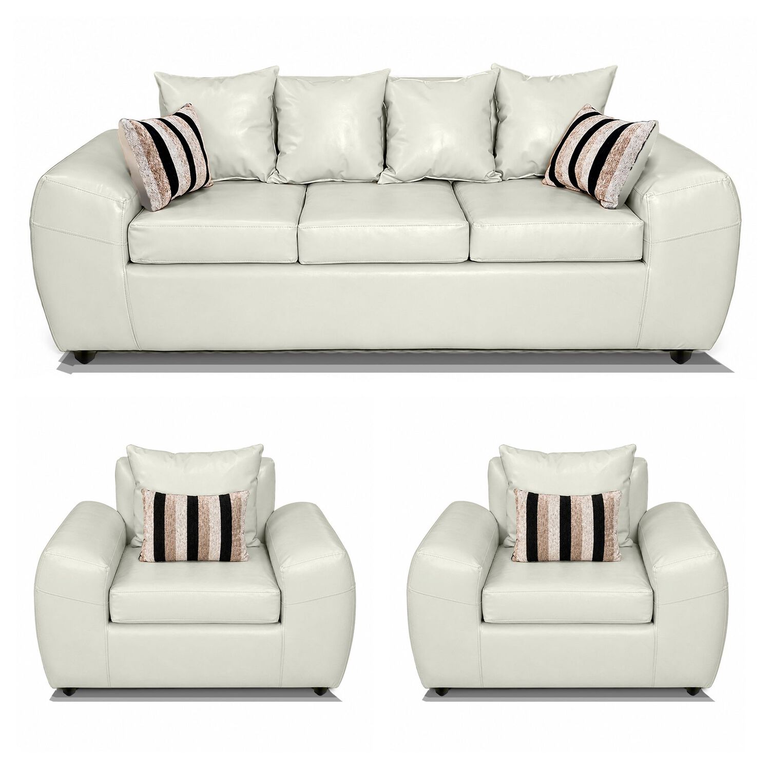 Juego De Living Elegant Detail Houston Pu / 5 Cuerpos image number 0.0