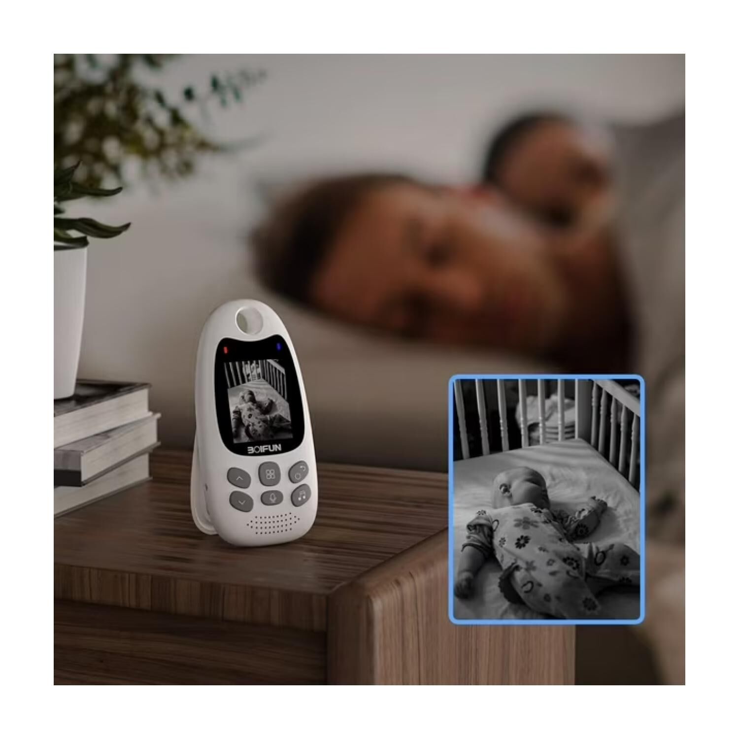 Camara Monitor De Bebe Wifi Seguridad Alarma Infantil image number 1.0
