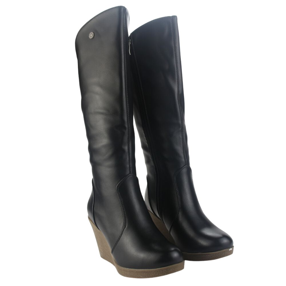 Bota Chalada Mujer Wedge-22 Negro Casual image number 4.0
