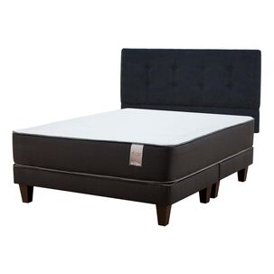 Cama Europea Mantahue Aureo / 2 Plazas / Base Dividida  + Respaldo