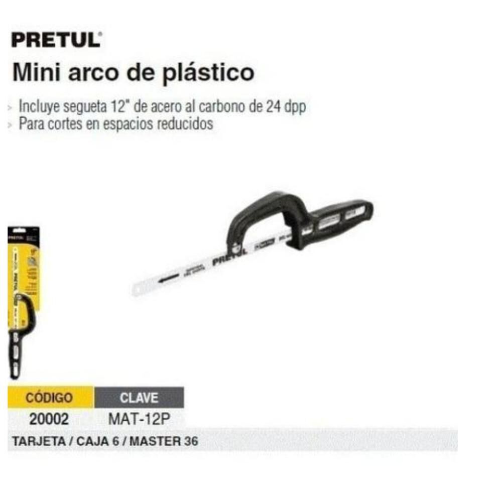 Arco Sierra Pretul (truper) Mini # Mat-12p Mango Ergonomico image number 2.0