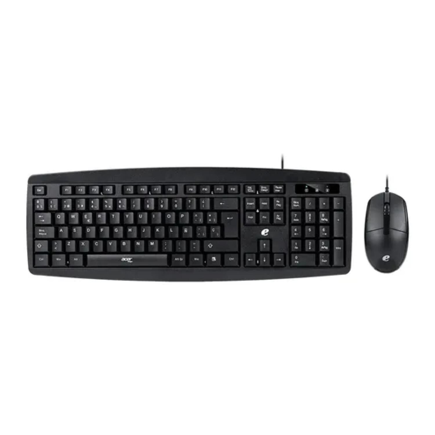Kit Mouse Usb Y Teclado Espa&ntilde;ol Negro Eak030 image number 0.0
