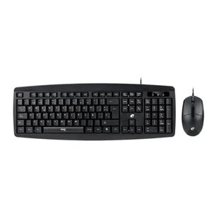 Kit Mouse Usb Y Teclado Espa&ntilde;ol Negro Eak030