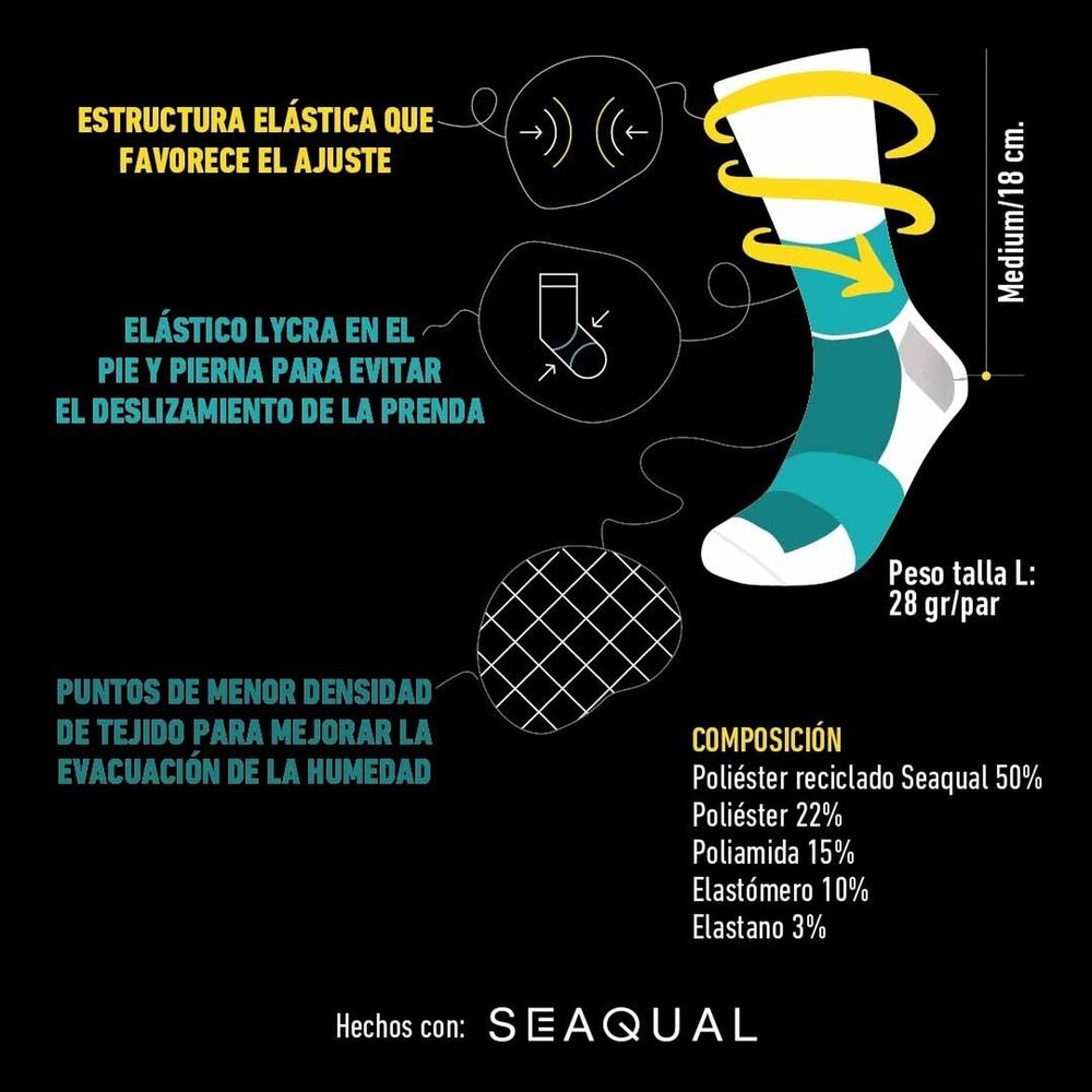 Calcetines Funstep Sostenibles Dibujos Ballena Xl ( 44-47) image number 3.0