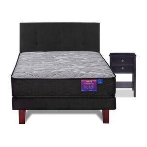 Cama Europea Flex Therapedic Plus / 1.5 Plazas / Base Normal + Respaldo