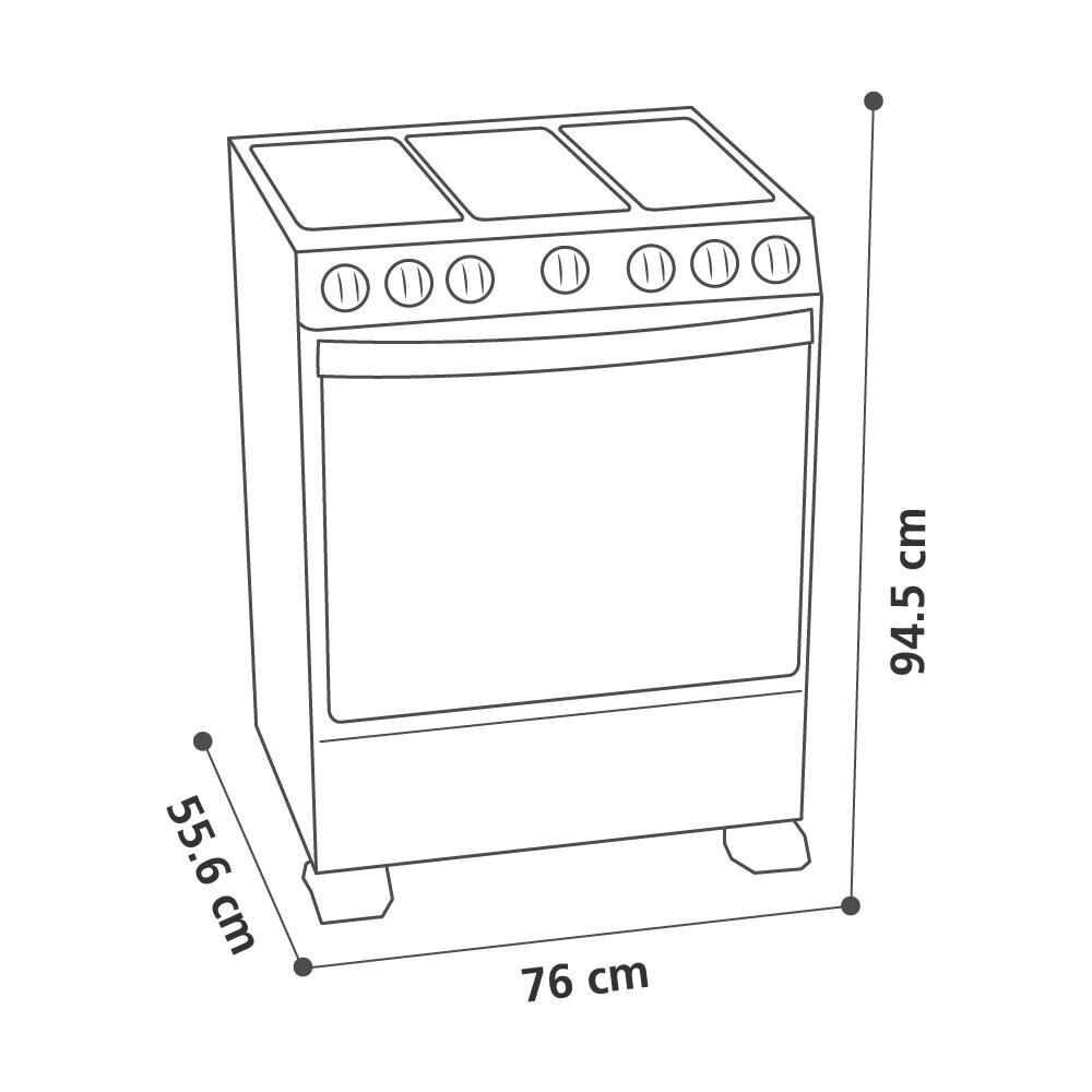 Cocina A Gas Mabe ANDES7670FX0 / 5 Quemadores image number 6.0