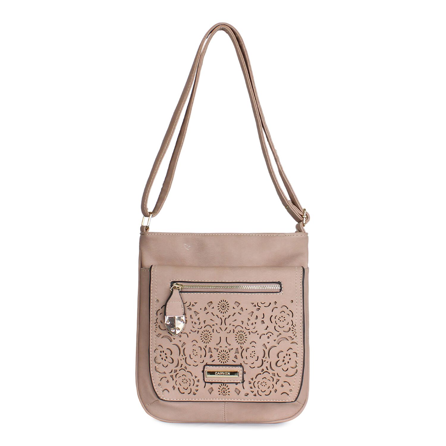 Cartera Flower Rosado Palo Carven image number 0.0
