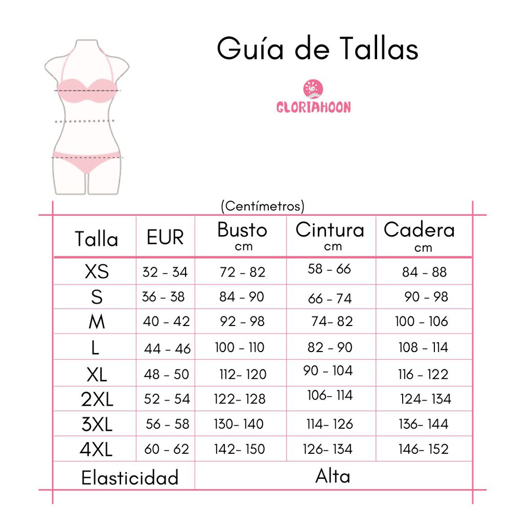 Traje De Baño Sexy Rosa Floral Control Gloriahoon image number 6.0