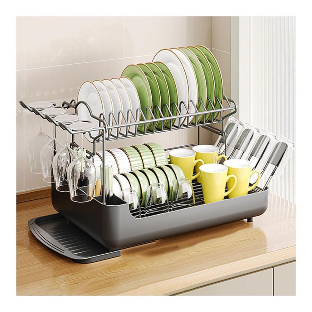 Escurridor Secador De Utensilios 2 Niveles Negro image number 5.0