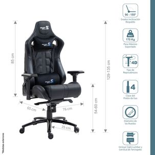 Silla Gamer Black Wolf Negro /negro