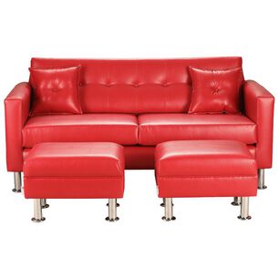 Sof&aacute; Bodevir New Retro / 3 Cuerpos + 2 Pouf