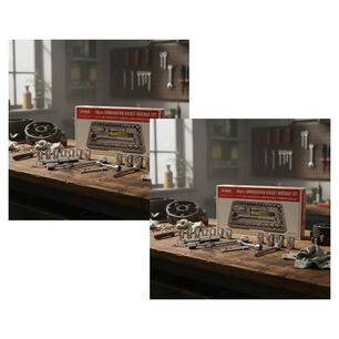 Pack 2 Kit De Herramientas 40 Piezas Con Malet&iacute;n Negro