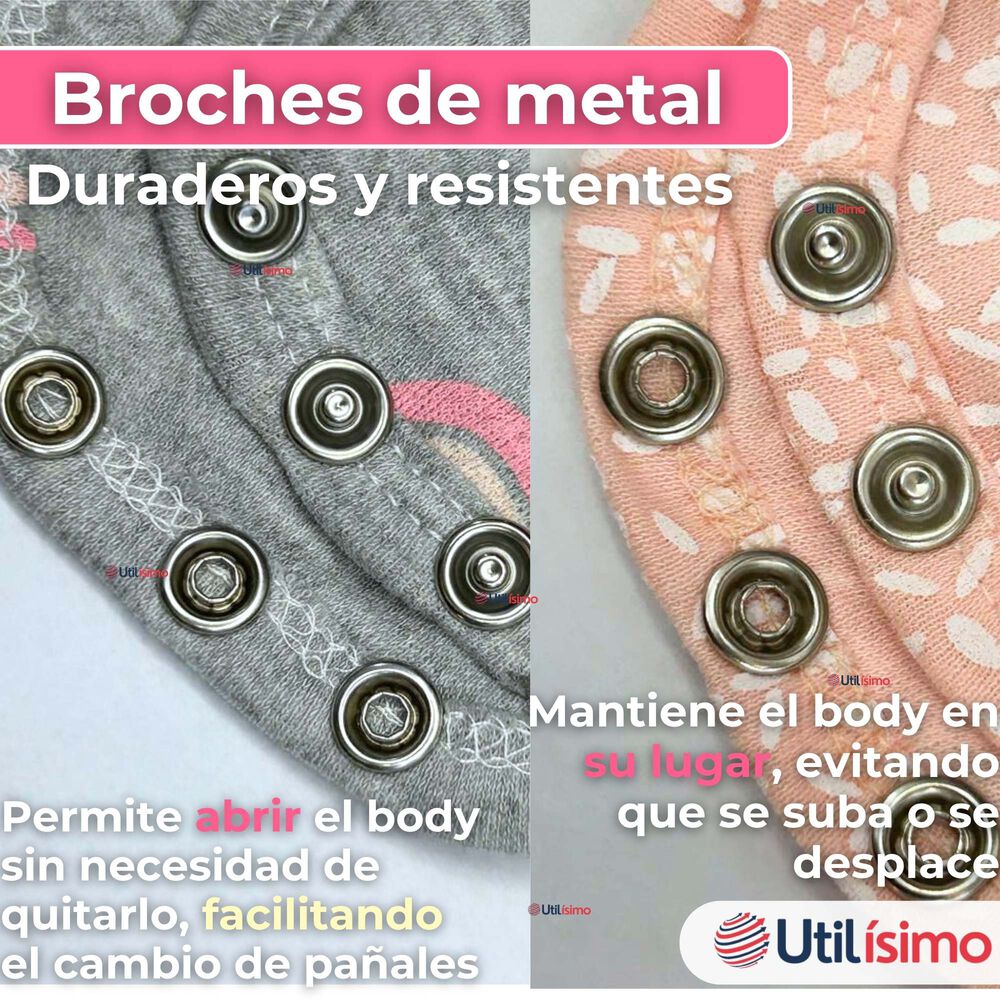 Pack 5 Bodys Ni&ntilde;a Manga Corta Tedmimak 100% Algod&oacute;n Princess Love image number 6.0