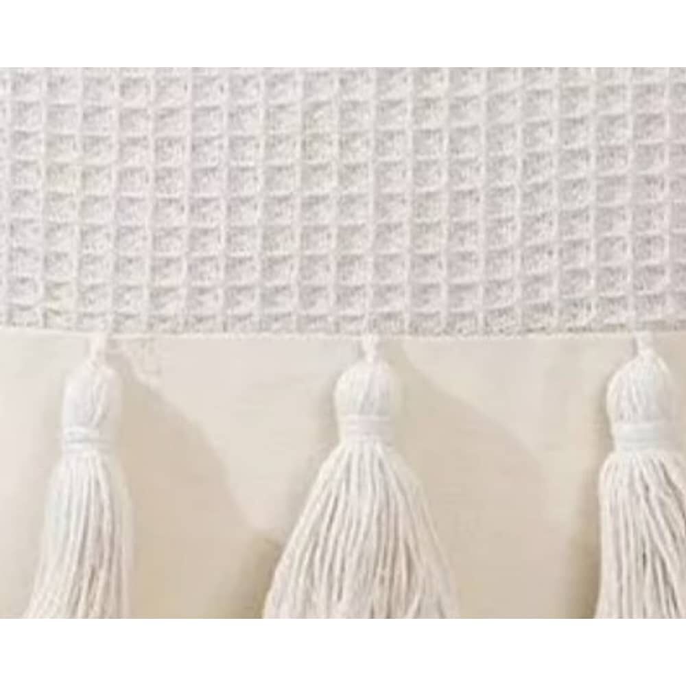 Pack 2 Fundas De Coj&iacute;n 45x45cm Dise&ntilde;o Lino Tejida Con Flecos image number 2.0