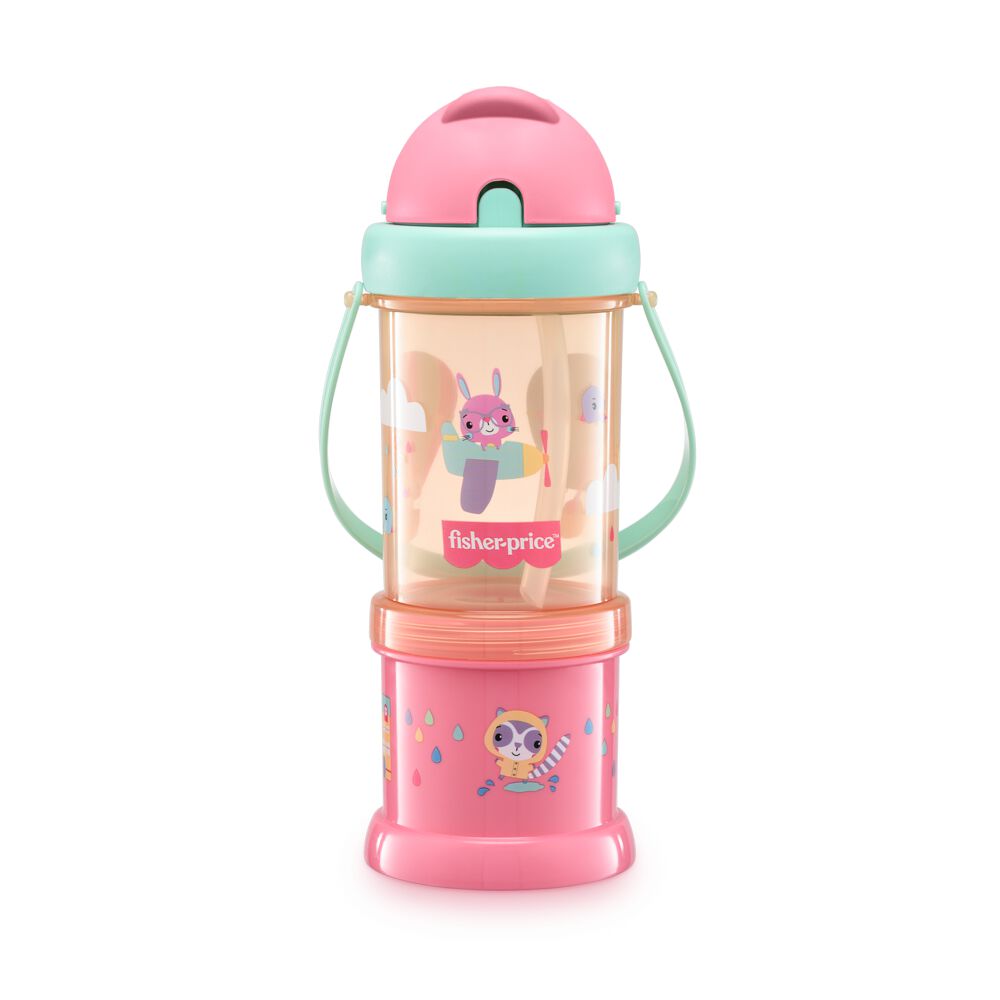 Vaso Porta Snack Fisher Price Playfyl Rosa Sunset Bb1013 image number 0.0
