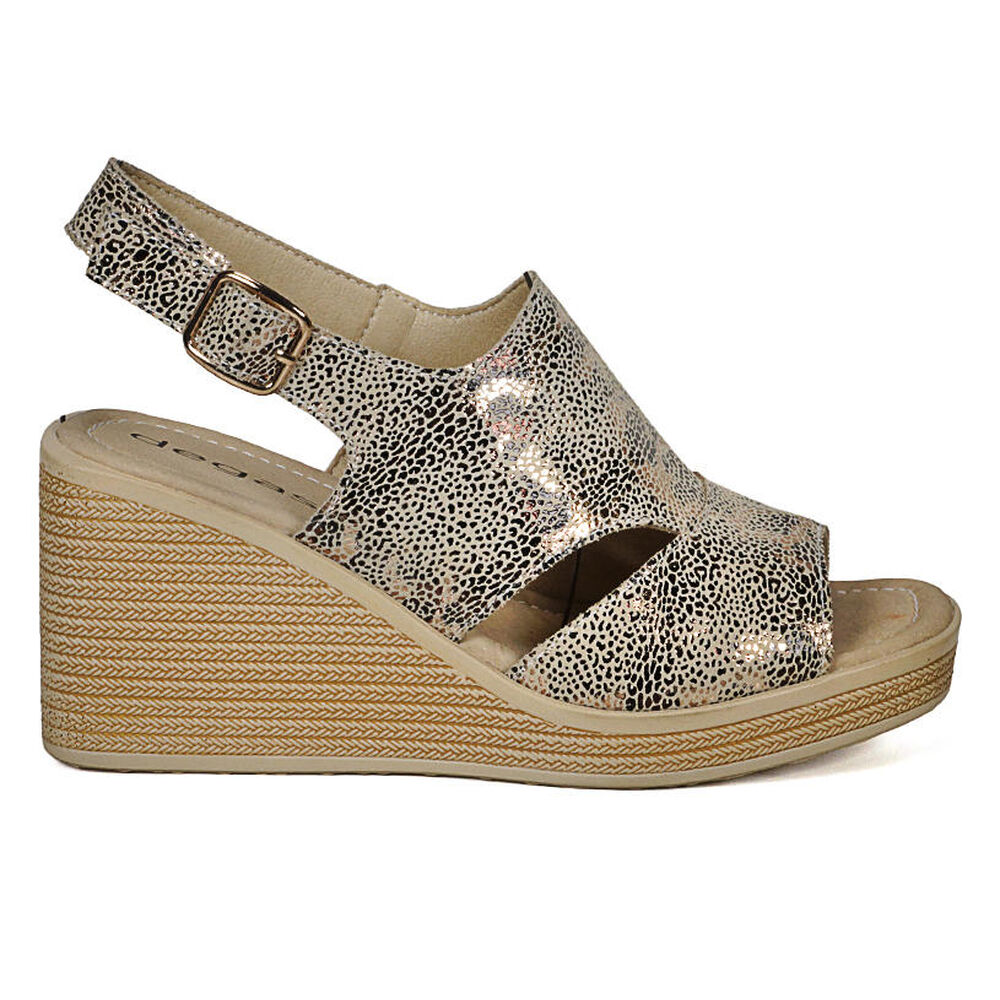 Sandalia Cuero Eines Beige image number 1.0