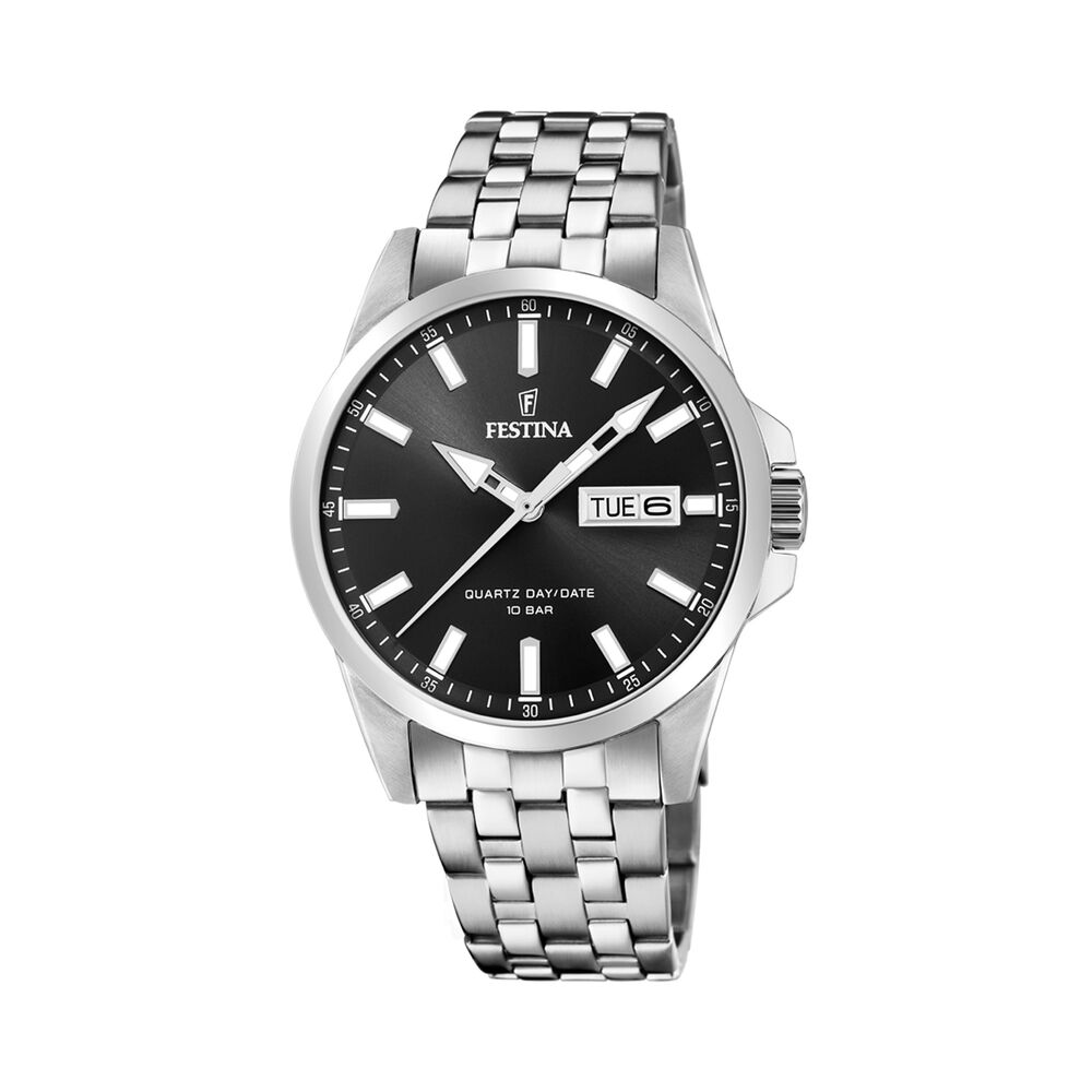 Reloj F20357/4 Festina Negro Hombre Acero Cl&aacute;sico image number 0.0